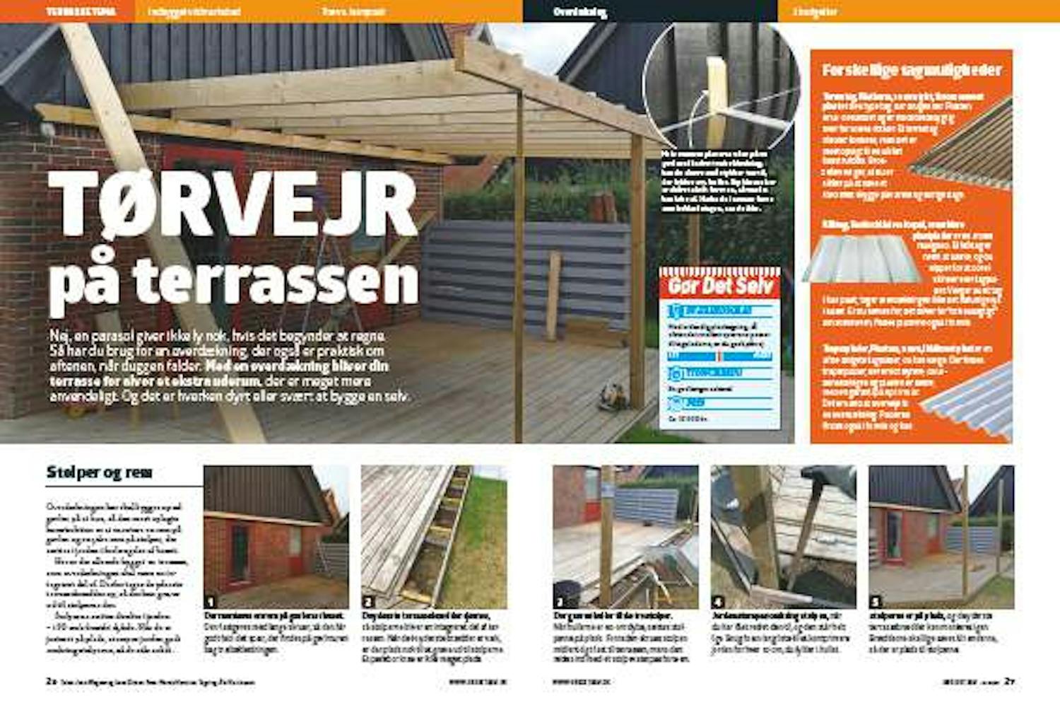 Overdækket terrasse træ Overdækket terrasse træ